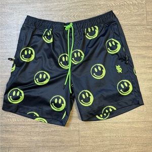 Ksubi smiley face mesh shorts size large